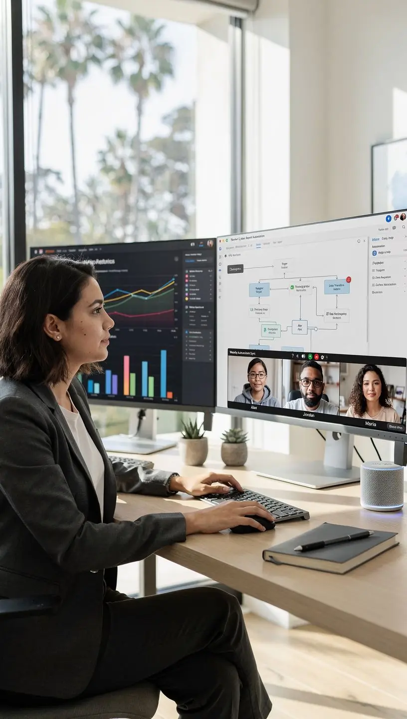 Conceptual graphic of digital gears symbolizing seamless integration of automated software workflows.